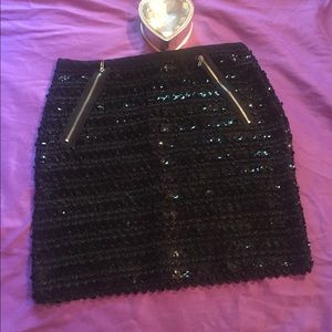 Sequin mini skirt